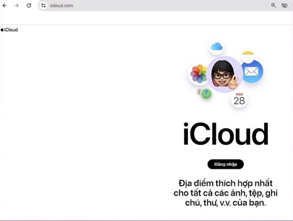 Cách xóa ảnh trên iCloud bằng máy tính bước 1